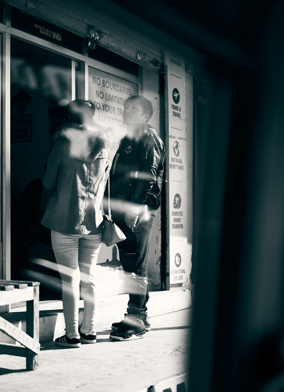 store detective monitoring suspects